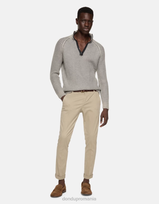 bărbați pantaloni slim din bumbac gaubert V84D686 îmbrăcăminte cortecia DONDUP