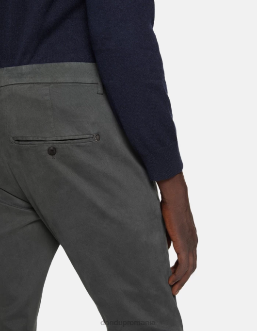 bărbați pantaloni slim din bumbac gaubert V84D691 îmbrăcăminte fumo DONDUP