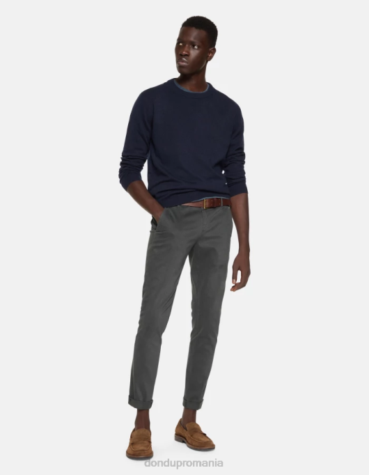 bărbați pantaloni slim din bumbac gaubert V84D691 îmbrăcăminte fumo DONDUP