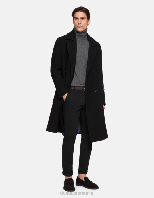 bărbați pantaloni slim-fit din jerse gaubert V84D731 îmbrăcăminte negru DONDUP