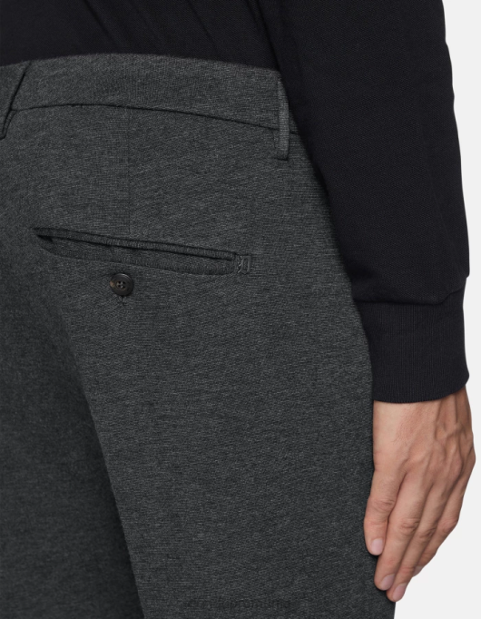 bărbați pantaloni slim-fit din jerse gaubert V84D733 îmbrăcăminte gri mijlociu DONDUP