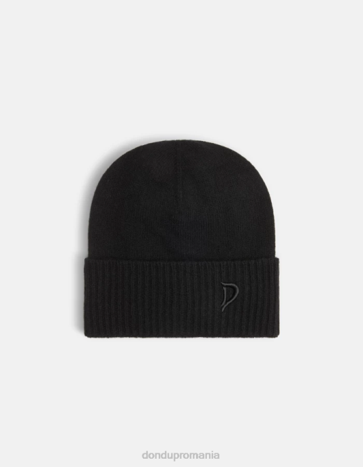 femei pălărie de cașmir V84D536 accesorii negru DONDUP