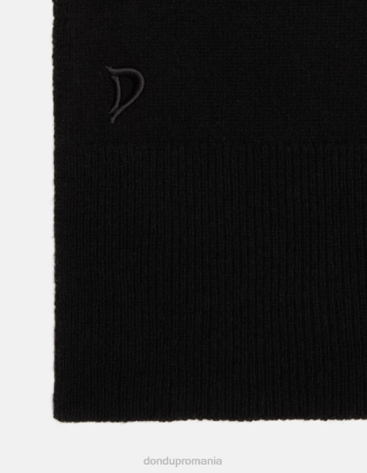 femei eșarfă de cașmir V84D517 accesorii negru DONDUP
