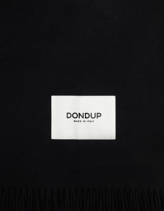 femei eșarfă de lână V84D537 accesorii negru DONDUP