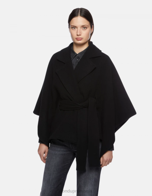 femei pelerină de lână V84D469 accesorii negru DONDUP