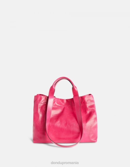 femei shopper din piele lucioasă V84D493 accesorii orhidee DONDUP