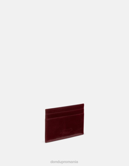 femei suport de card din piele lucioasa V84D509 accesorii prugna DONDUP