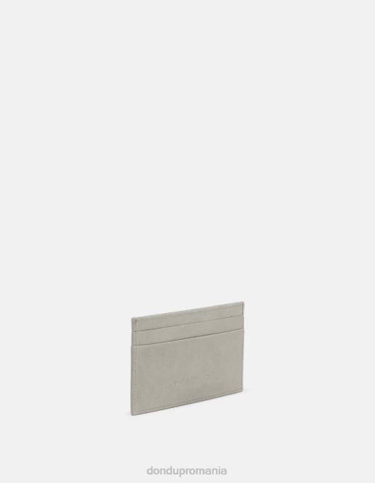 femei suport de card din piele lucioasa V84D511 accesorii gri deschis DONDUP