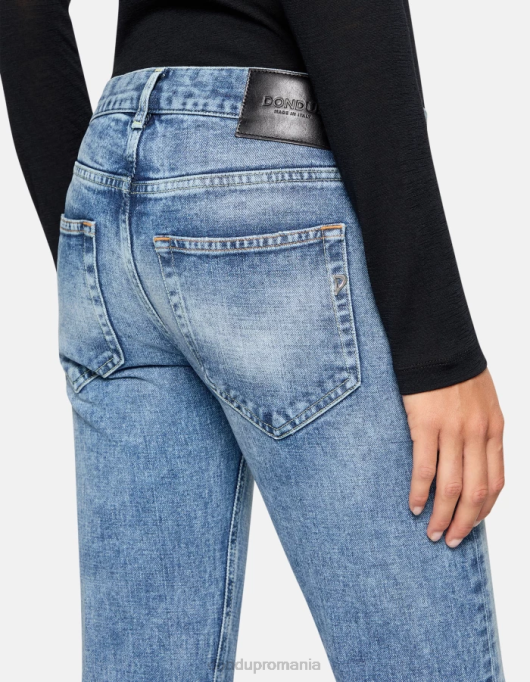 femei betty bootcut blugi din denim rigid V84D67 îmbrăcăminte albastru DONDUP