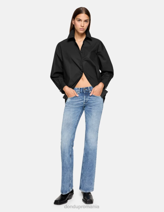 femei betty bootcut blugi din denim rigid V84D67 îmbrăcăminte albastru DONDUP