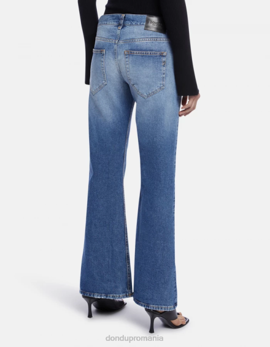 femei betty bootcut blugi din denim rigid V84D89 îmbrăcăminte albastru DONDUP