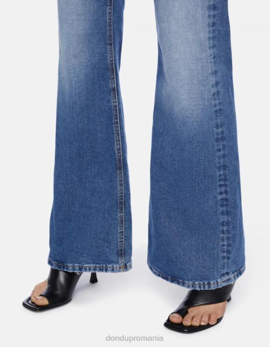 femei betty bootcut blugi din denim rigid V84D89 îmbrăcăminte albastru DONDUP