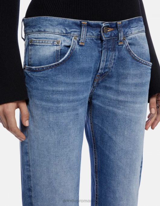 femei betty bootcut blugi din denim rigid V84D89 îmbrăcăminte albastru DONDUP