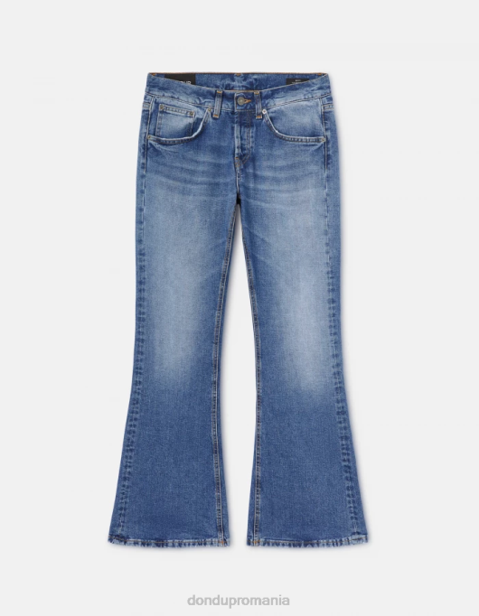 femei betty bootcut blugi din denim rigid V84D89 îmbrăcăminte albastru DONDUP
