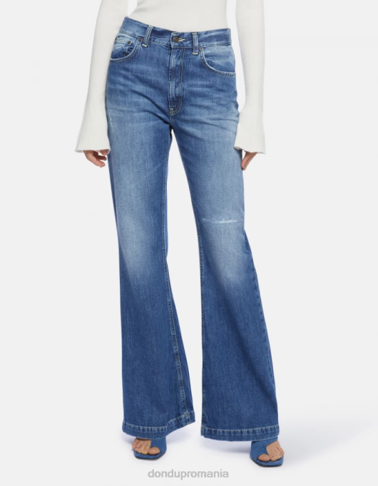 femei blugi din denim rigid olivia bootcut V84D94 îmbrăcăminte albastru DONDUP