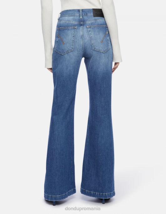 femei blugi din denim rigid olivia bootcut V84D94 îmbrăcăminte albastru DONDUP