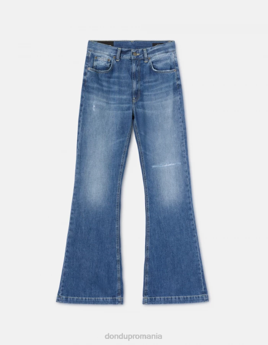 femei blugi din denim rigid olivia bootcut V84D94 îmbrăcăminte albastru DONDUP