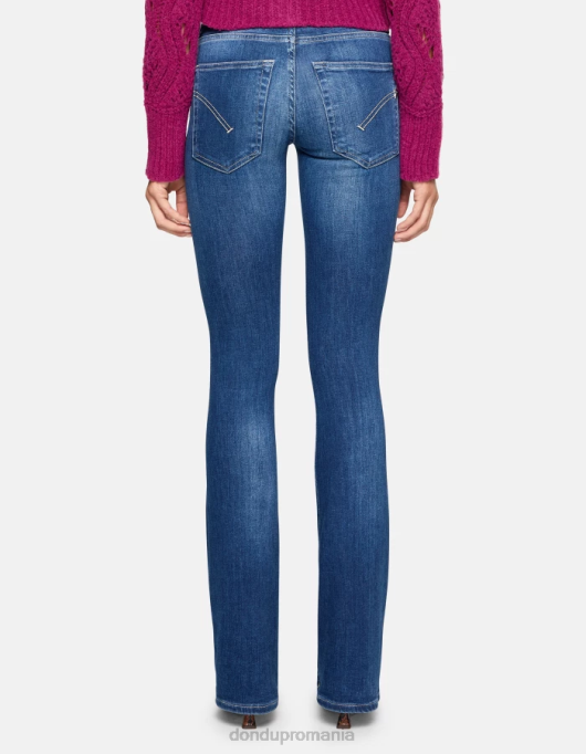 femei blugi lola bootcut din denim elastic V84D41 îmbrăcăminte albastru DONDUP