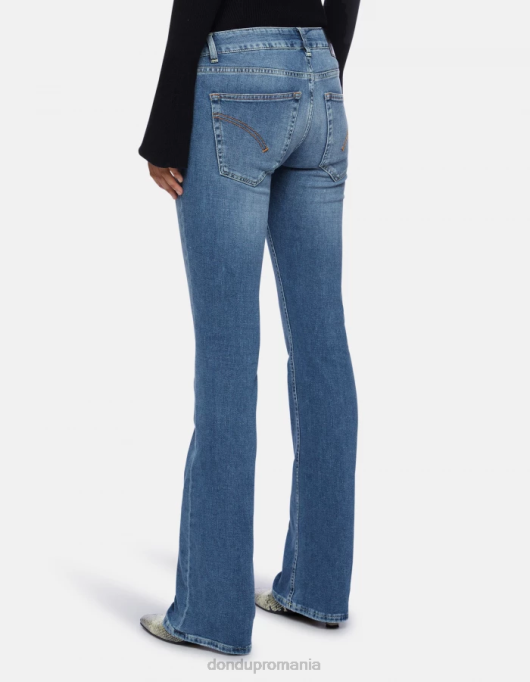 femei blugi lola bootcut din denim elastic V84D97 îmbrăcăminte albastru DONDUP