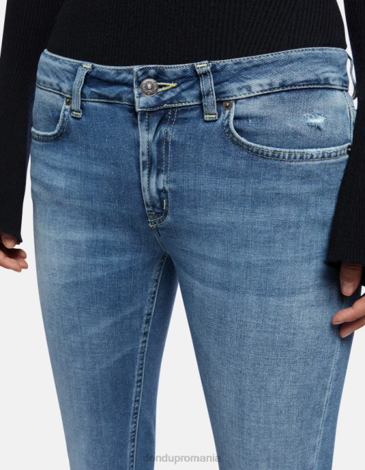 femei blugi lola bootcut din denim elastic V84D97 îmbrăcăminte albastru DONDUP