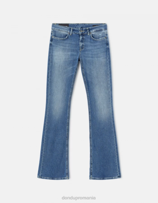 femei blugi lola bootcut din denim elastic V84D97 îmbrăcăminte albastru DONDUP