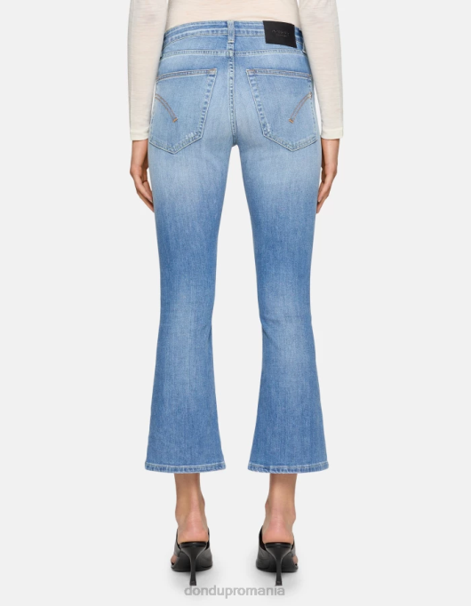 femei blugi mandy super skinny bootcut din denim elastic V84D52 îmbrăcăminte albastru DONDUP