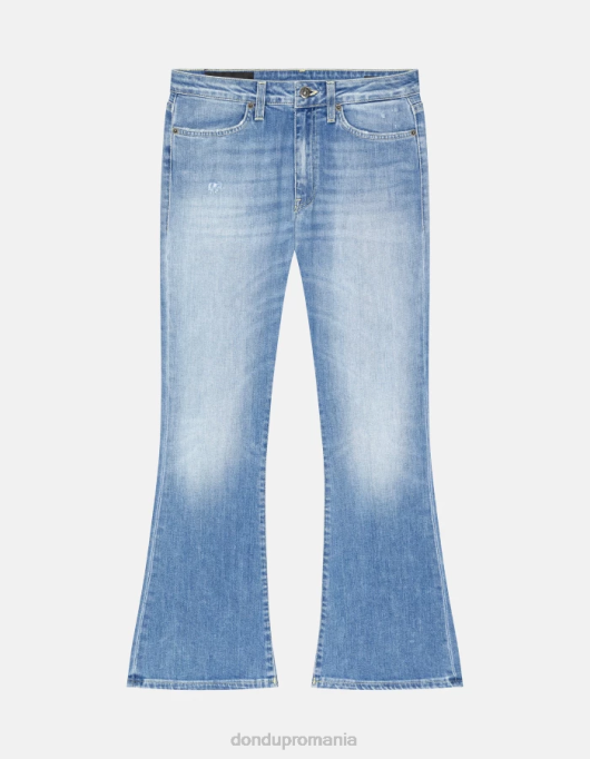 femei blugi mandy super skinny bootcut din denim elastic V84D52 îmbrăcăminte albastru DONDUP