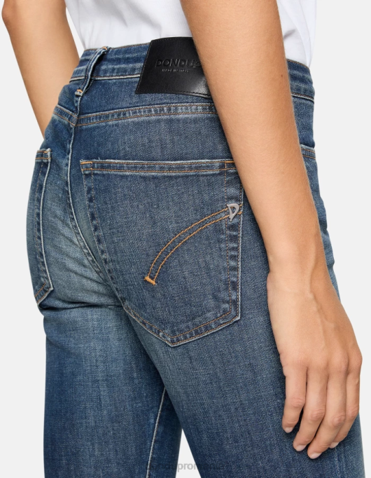 femei blugi mandy super skinny bootcut din denim elastic V84D56 îmbrăcăminte albastru DONDUP