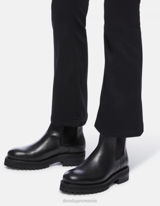 femei blugi mandy super skinny bootcut din denim elastic V84D79 îmbrăcăminte negru DONDUP