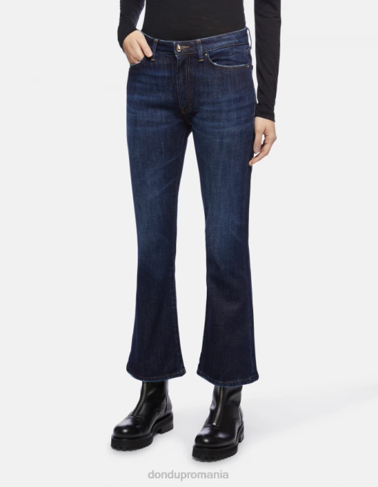 femei blugi mandy super skinny bootcut din denim elastic V84D85 îmbrăcăminte albastru DONDUP