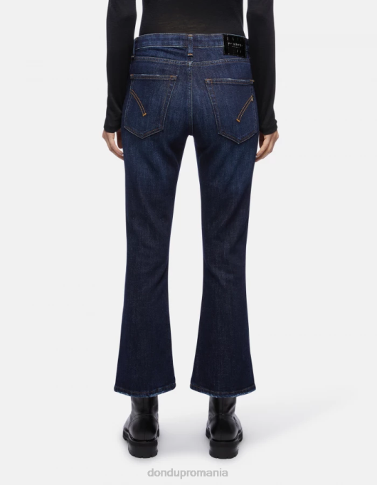 femei blugi mandy super skinny bootcut din denim elastic V84D85 îmbrăcăminte albastru DONDUP