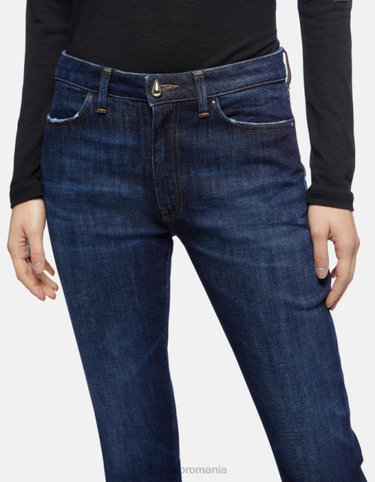 femei blugi mandy super skinny bootcut din denim elastic V84D85 îmbrăcăminte albastru DONDUP