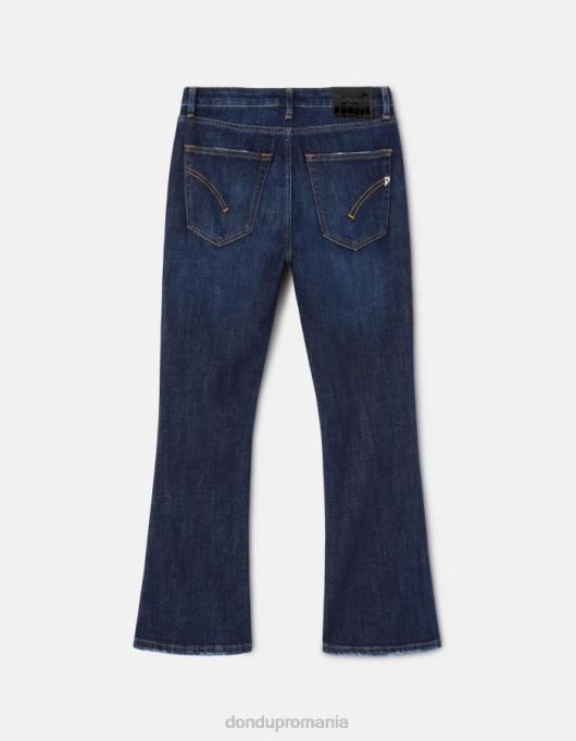 femei blugi mandy super skinny bootcut din denim elastic V84D85 îmbrăcăminte albastru DONDUP