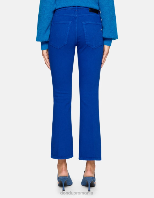 femei blugi mandy super skinny bootcut din denim stretch bull V84D15 îmbrăcăminte albastru regal DONDUP
