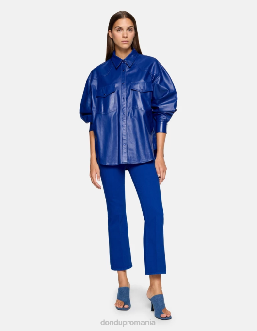 femei blugi mandy super skinny bootcut din denim stretch bull V84D15 îmbrăcăminte albastru regal DONDUP