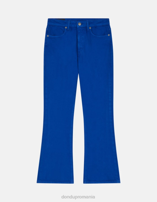 femei blugi mandy super skinny bootcut din denim stretch bull V84D15 îmbrăcăminte albastru regal DONDUP