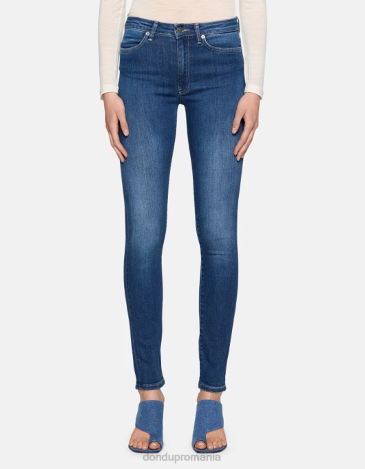 femei Blugi iris super skinny de 31 inchi din denim elastic V84D26 îmbrăcăminte albastru DONDUP