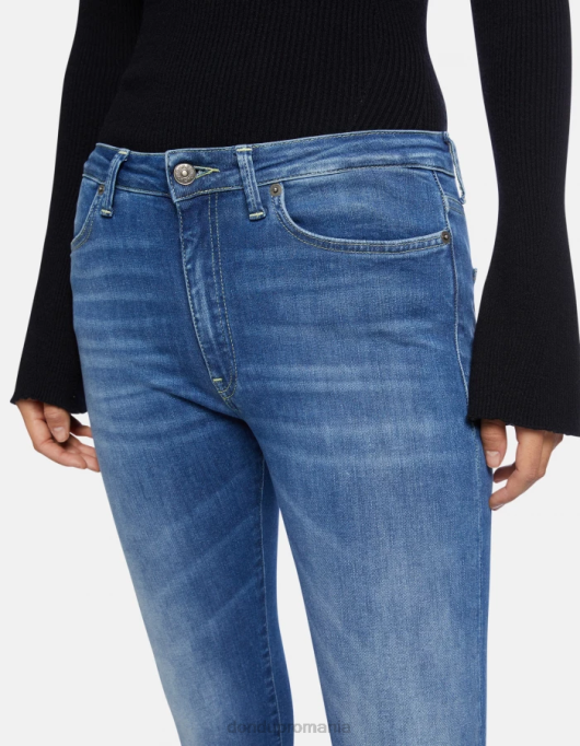 femei Blugi iris super skinny de 31 inchi din denim elastic V84D53 îmbrăcăminte albastru DONDUP