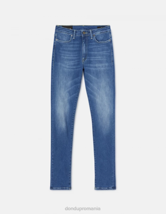 femei Blugi iris super skinny de 31 inchi din denim elastic V84D53 îmbrăcăminte albastru DONDUP