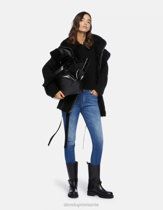 femei Blugi iris super skinny de 31 inchi din denim elastic V84D53 îmbrăcăminte albastru DONDUP