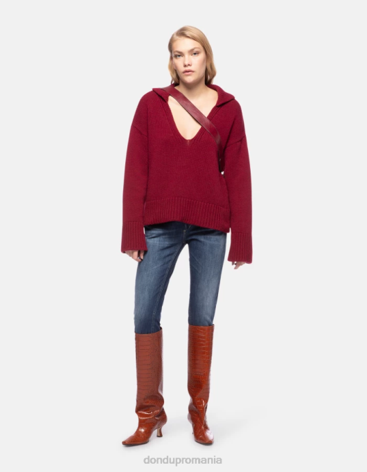 femei blugi din denim stretch super skinny gaia V84D48 îmbrăcăminte albastru DONDUP