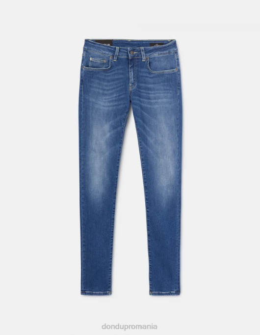 femei blugi din denim stretch super skinny gaia V84D48 îmbrăcăminte albastru DONDUP