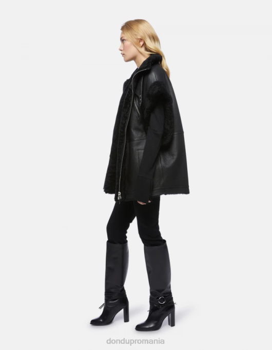 femei blugi din denim stretch super skinny gaia V84D83 îmbrăcăminte negru DONDUP