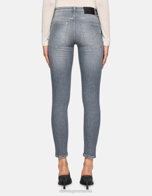 femei blugi iris super skinny din denim elastic V84D10 îmbrăcăminte topo DONDUP