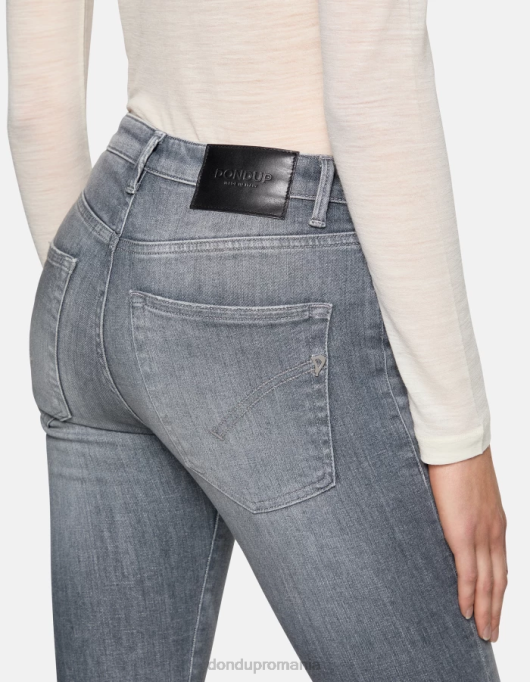 femei blugi iris super skinny din denim elastic V84D10 îmbrăcăminte topo DONDUP