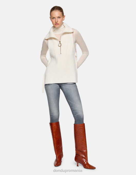 femei blugi iris super skinny din denim elastic V84D10 îmbrăcăminte topo DONDUP