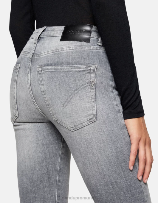 femei blugi iris super skinny din denim elastic V84D18 îmbrăcăminte topo DONDUP