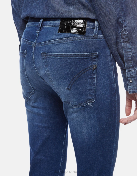 femei blugi iris super skinny din denim elastic V84D60 îmbrăcăminte albastru DONDUP