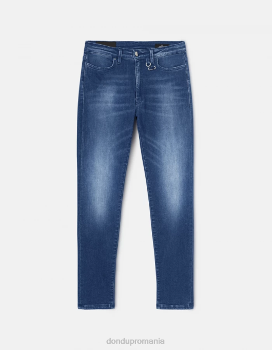 femei blugi iris super skinny din denim elastic V84D60 îmbrăcăminte albastru DONDUP