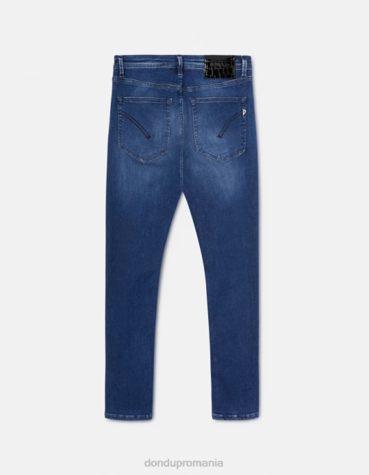 femei blugi iris super skinny din denim elastic V84D60 îmbrăcăminte albastru DONDUP